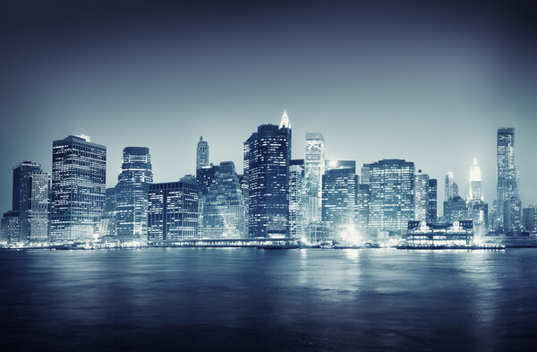 City Scape, New York Buildings, Travel Concept