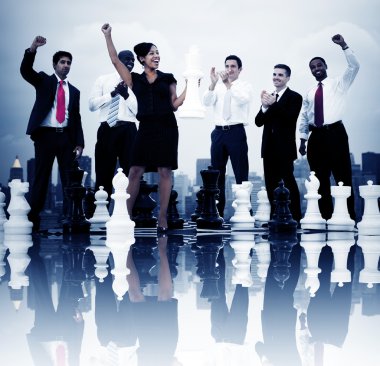 iş insanlar kutlama