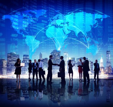 iş insanlar el sıkışma