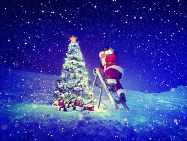 Santa adım-merdiven lambalı