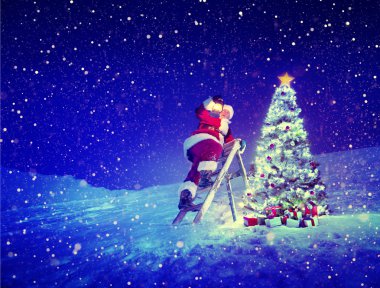 Santa adım-merdiven lambalı