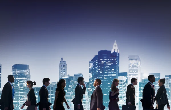 Business People Walking in the City — Stock Photo, Image