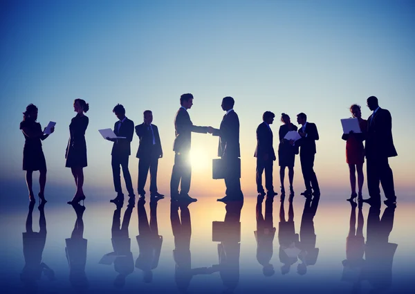 Business People in New York Meeting — Stock Photo, Image