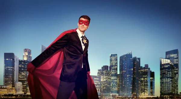 ニューヨークのスーパー ヒーロー ビジネスマン — ストック写真