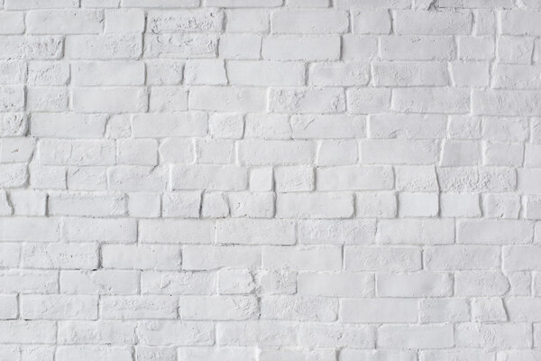 White Painted  Brick Wall