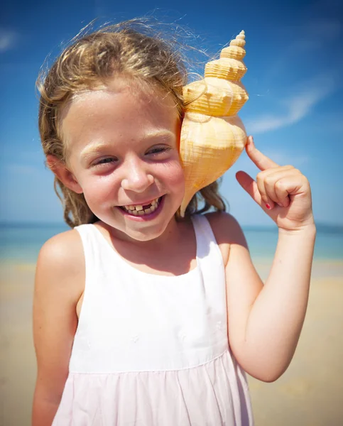 Little girl having fun — Stock Photo, Image