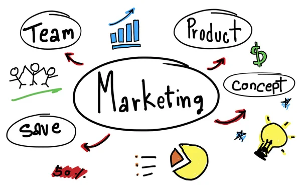 Conceito de estratégia de marketing — Fotografia de Stock