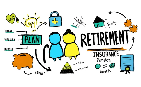 Rentenversicherungskonzept — Stockfoto
