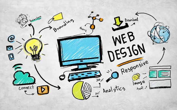 Creatividad Concepto de diseño web —  Fotos de Stock