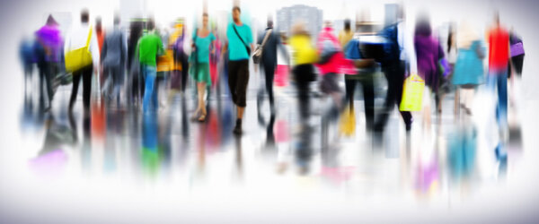 Случайные люди в час пик
