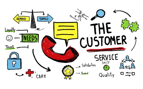 El concepto de servicio al cliente —  Fotos de Stock