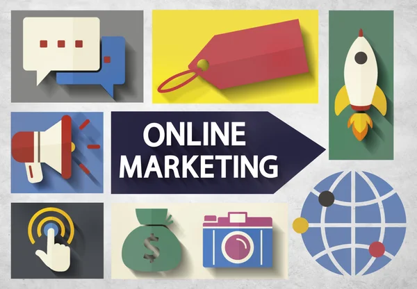 Concepto de Marca de Marketing Online —  Fotos de Stock