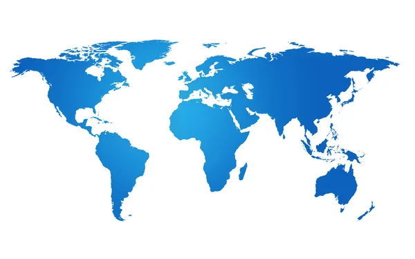 Blue world map — Stock Photo, Image