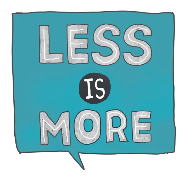 Less is More Concept — Stock Photo, Image