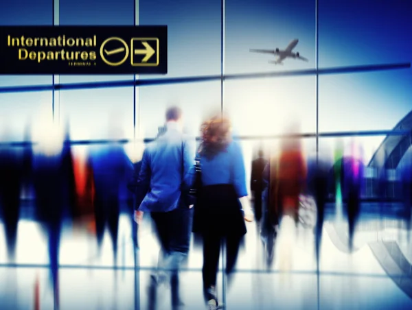 Business People Rushing to Flying — Stock Photo, Image
