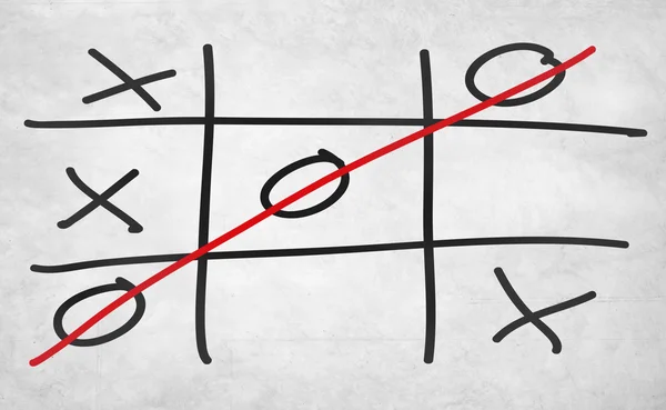 Tic Tac Toe spel — Stockfoto