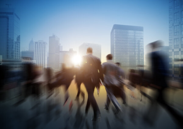 Business People Walking in city