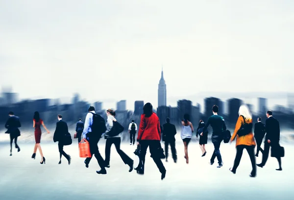 Business People walking in the city — Stock Photo, Image