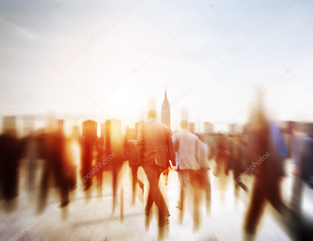 Business People Walking in City