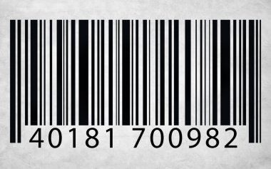 white and black Barcode