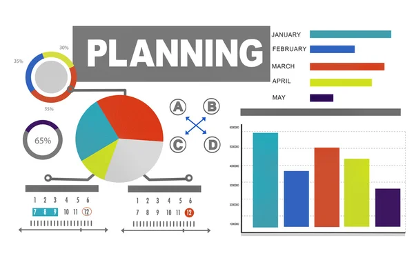 Planning Strategy Analysis Concept — Stock Photo, Image