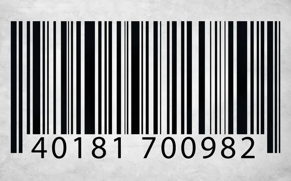 White and black Barcode — 图库照片