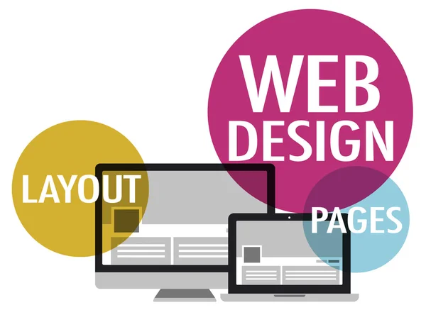 Diseño Web Concepto Creativo — Foto de Stock