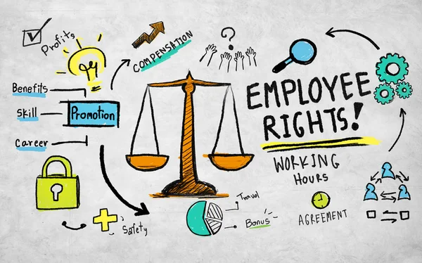 Arbetstagarnas rättigheter? oncept — Stockfoto