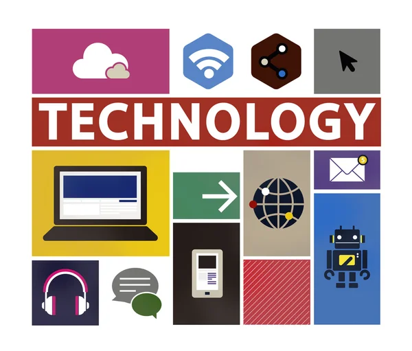 Technologie sociale Media Concept — Stockfoto