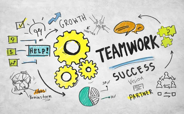 Teamwork Collaboration  Unity Success Concept — Φωτογραφία Αρχείου