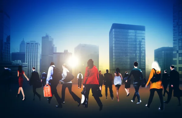 People Walking in Rush Hour — Stock Photo, Image