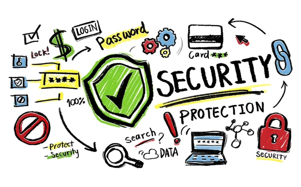 セキュリティ保護ネットワーク概念 — ストック写真