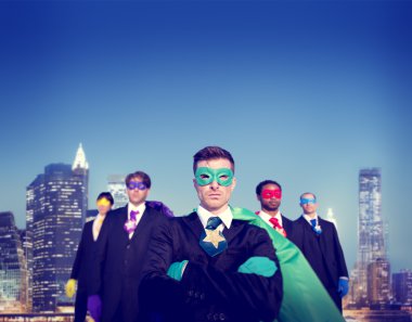 Süper kahraman işadamları takım kavramı