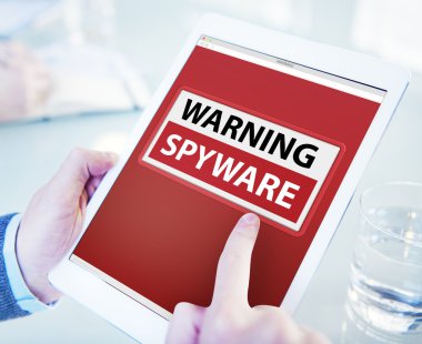 Adam dijital Tablet uyarı Spyware ile kullanma