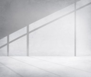 Gölge ile beton Oda köşe