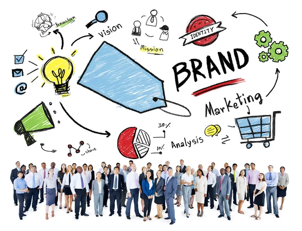 Concetto di Brand marketing — Foto Stock