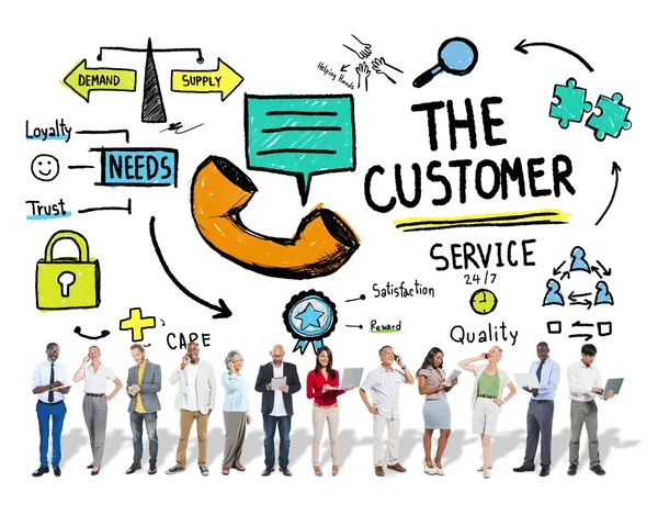 The Customer Service Concept — Stock Photo, Image
