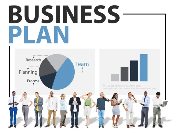 Concepto de plan de negocio — Foto de Stock