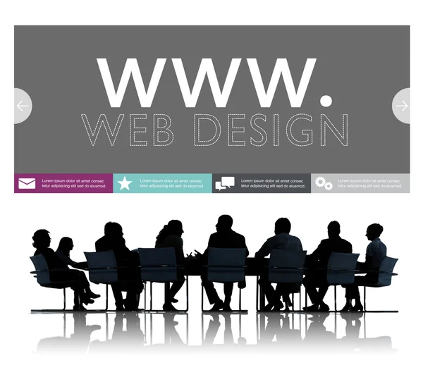 Webbdesignkoncept — Stockfoto