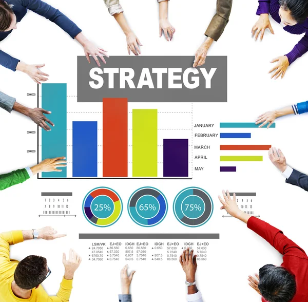 Koncepcja strategii biznesowej — Zdjęcie stockowe