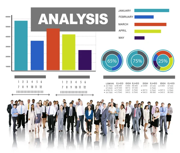 Analyse von Informationen, statistisches Konzept — Stockfoto