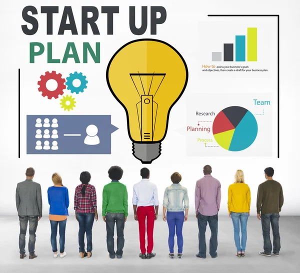 Concept van businessplan — Stockfoto