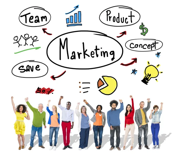 Marketing strategie bedrijfsconcept — Stockfoto