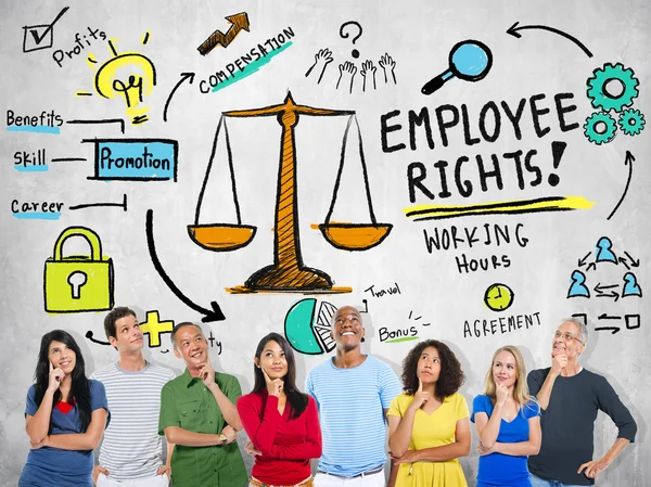 Konzept für Arbeitnehmerrechte — Stockfoto