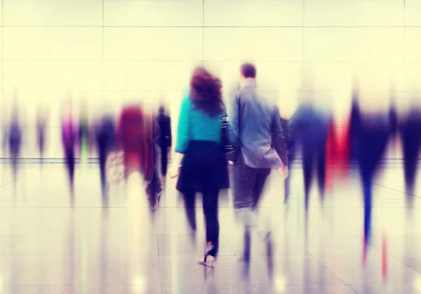 Business People in Rush Hour Walking — Stock Photo, Image