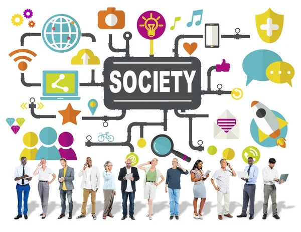 Society Networking Concept — Stock Photo, Image