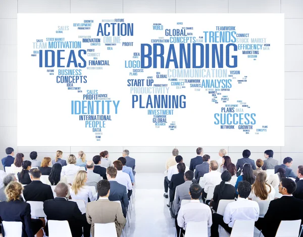 Branding World Concepto de Marketing Global — Foto de Stock