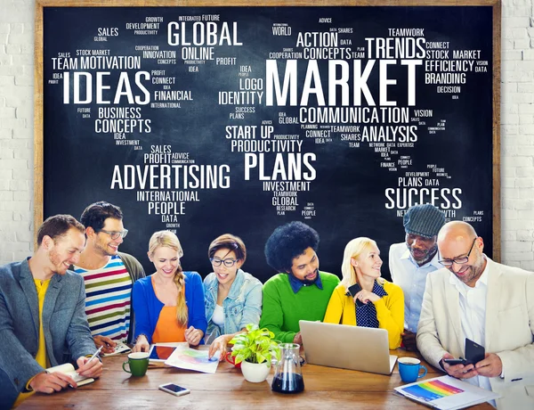 Business concept of market — Stock Photo, Image