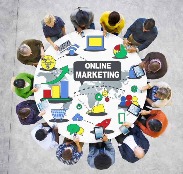 Conceito de Marketing Online — Fotografia de Stock