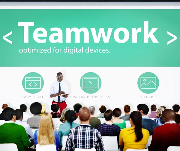 Bedrijfsconcept van teamwork — Stockfoto